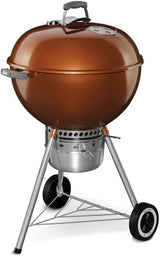 Weber Original Kettle Premium Charcoal Grill, 22-Inch, Black – Outdoor BBQ Grill with Built‑In Thermometer, Heat Control Dampers & One‑Touch™ Cleaning System